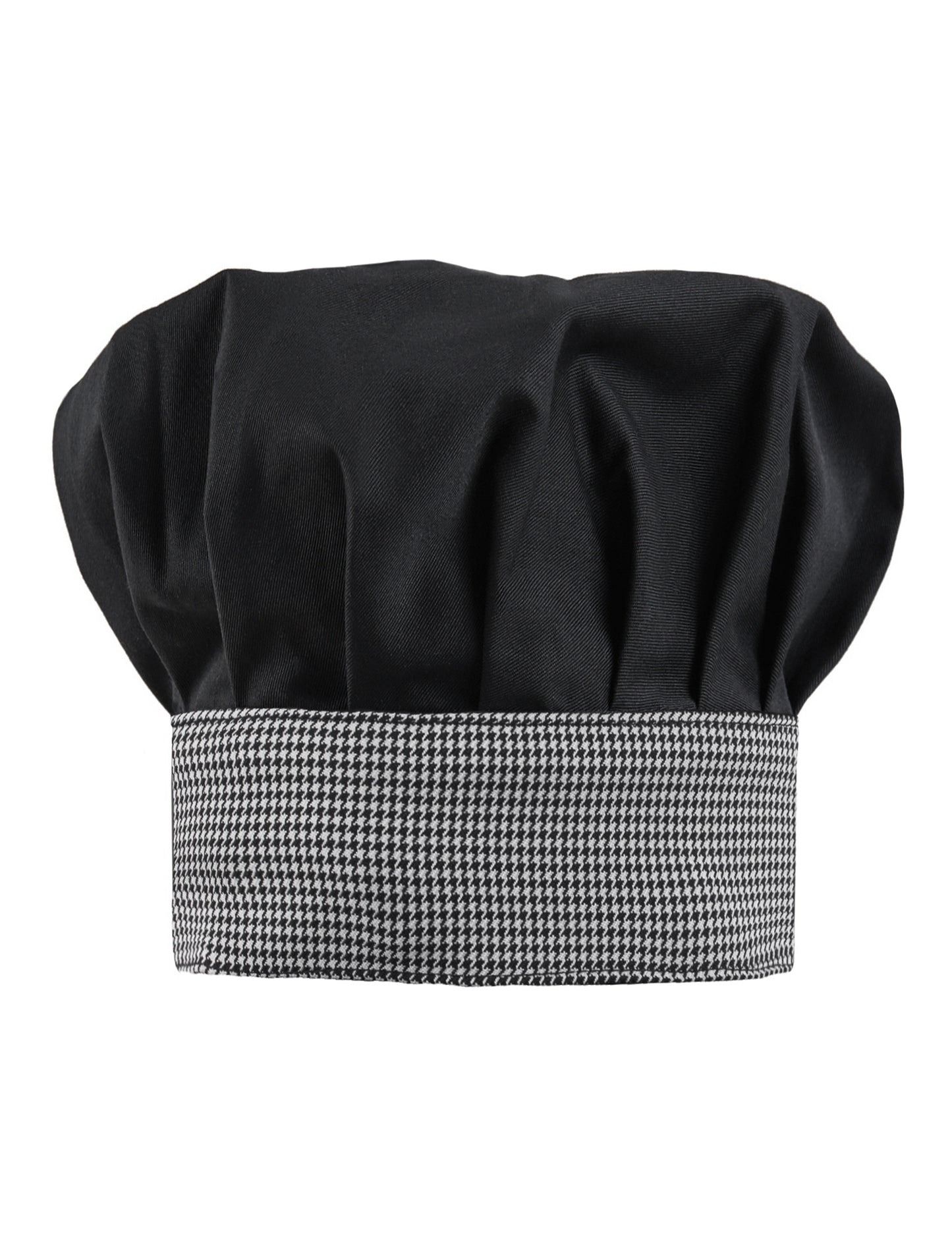 Σκούφος Chef Ψηλός με Διαχρονικό Σχέδιο Houndstooth