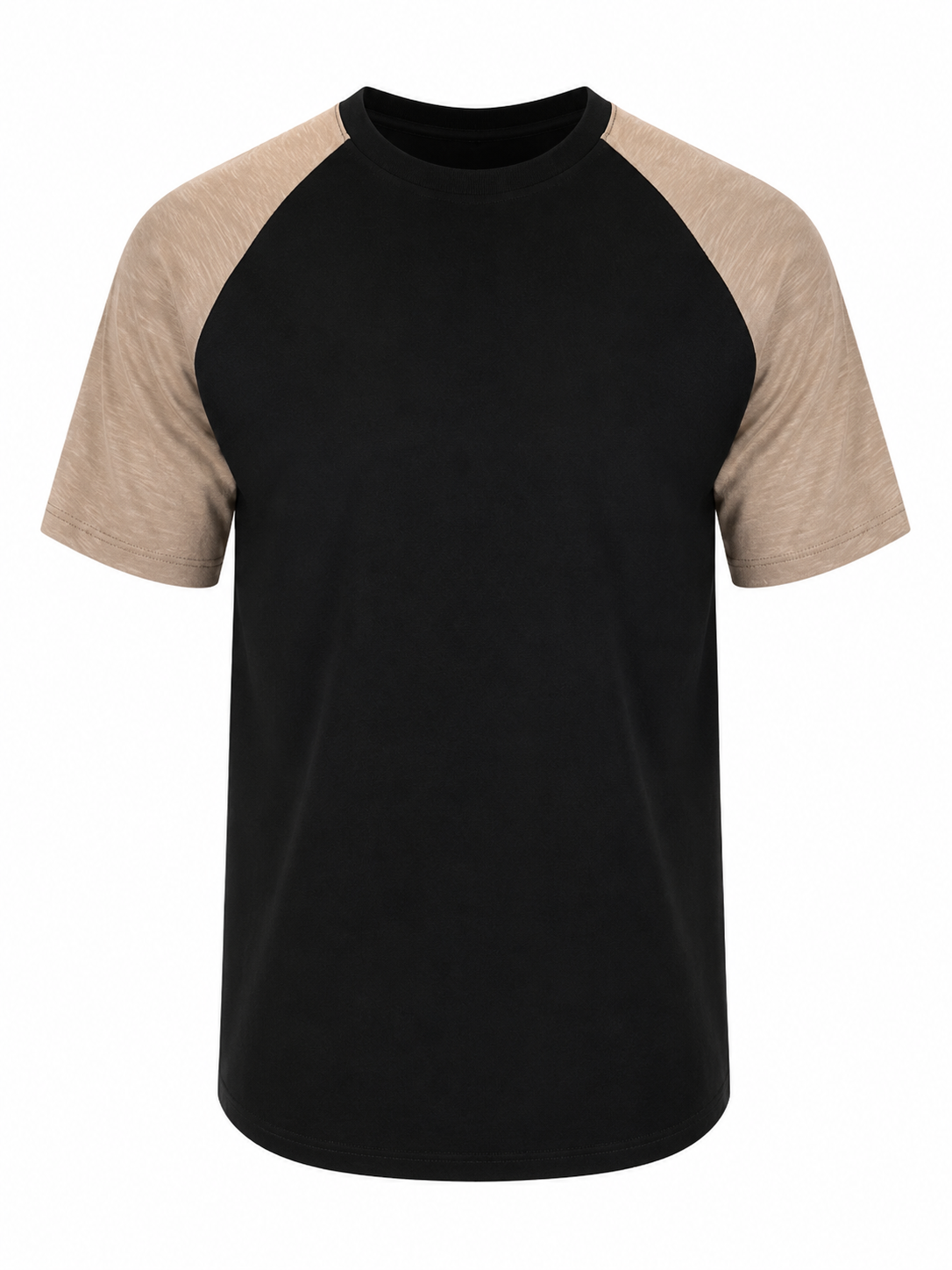 T-Shirt με Διχρωμία στα Μανίκια
