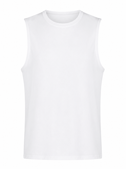 Αμάνικο Oversized T-Shirt με Χαμήλη Μασχάλη