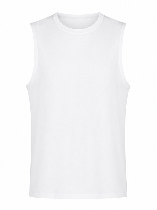 Αμάνικο Oversized T-Shirt με Χαμήλη Μασχάλη