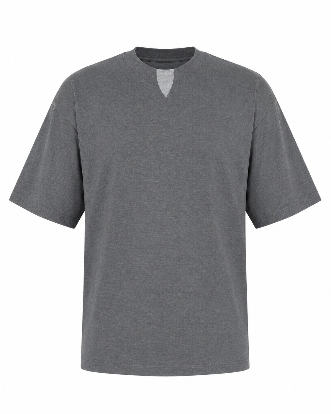 T-Shirt με Διχρωμία στη V Λαιμόκοψη