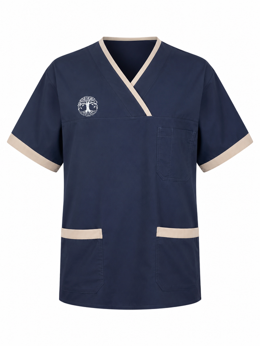 Ιατρική Μπλούζα Scrub Contrast
