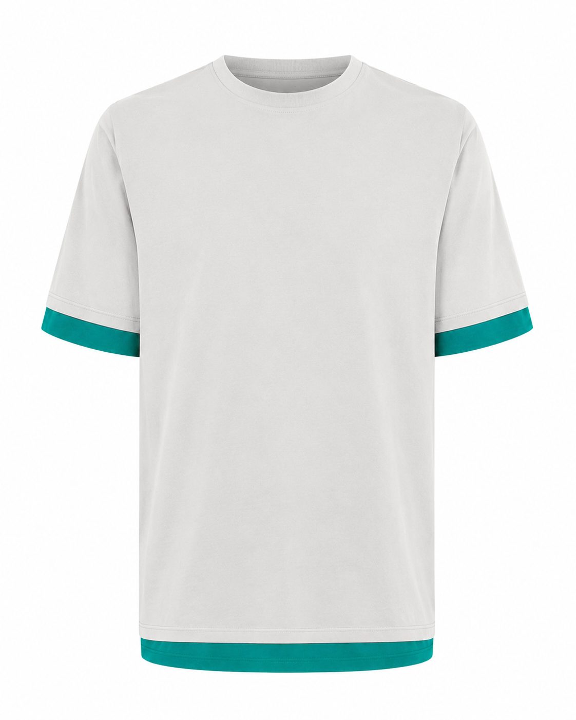 T-Shirt με Διχρωμίες Αντίθεσης