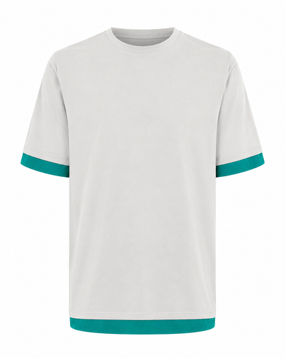T-Shirt με Διχρωμίες Αντίθεσης