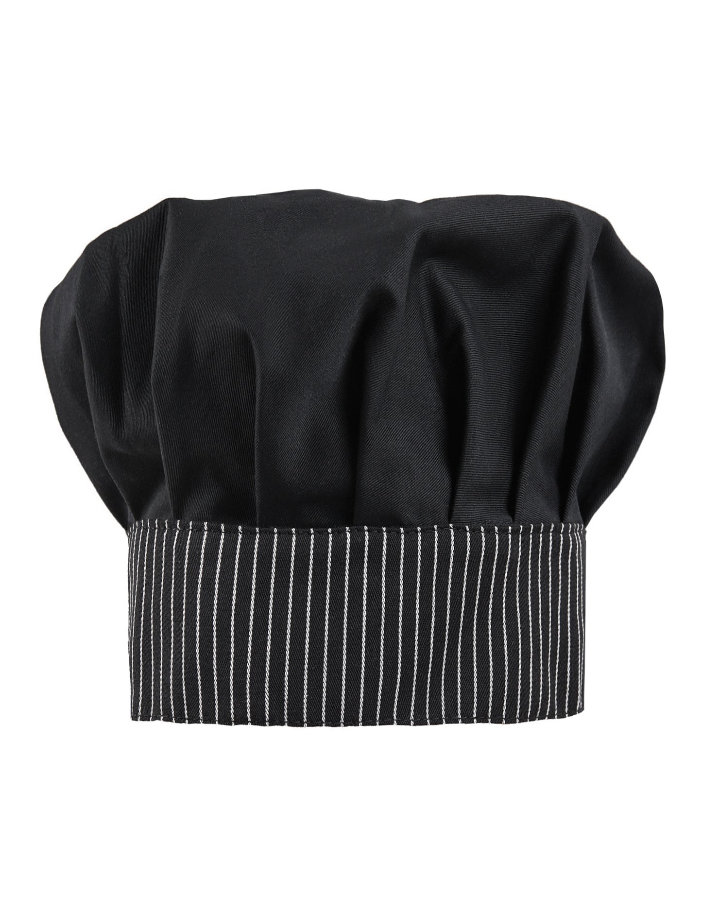 Σκούφος Chef Ψηλός με Ριγέ Λεπτομέρειες