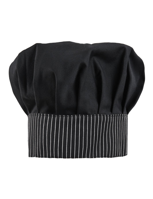 Σκούφος Chef Ψηλός με Ριγέ Λεπτομέρειες